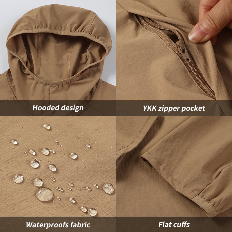 Sport Workout Jacket Men Autumn Pullover Jacket Hooded Wholesale Waterproof Running Jacket