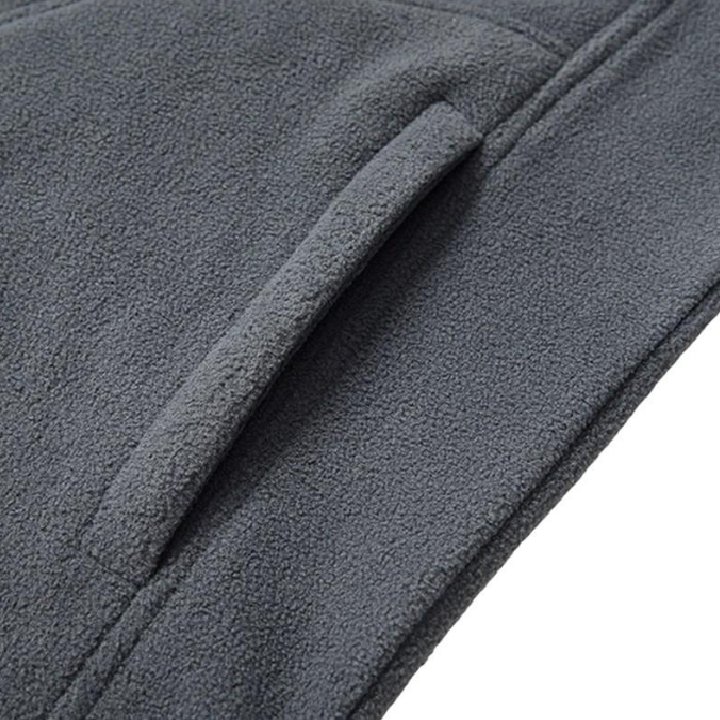 Custom Logo Full Zip Soft Polar Fleece Jacket with Pockets Lightweight Fashion High Street Men's Jackets from Pakistan