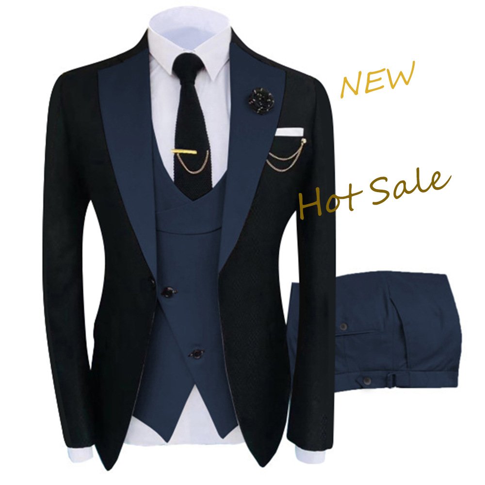 Men's Suit 3 Piece Slim Fit for Men Wedding Groom Suit Prom Formal Business Suits