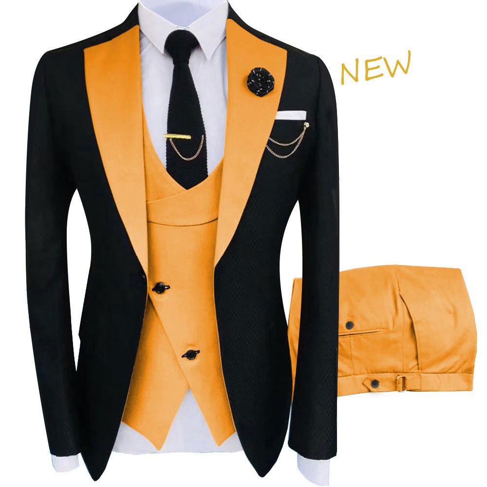 Men's Suit 3 Piece Slim Fit for Men Wedding Groom Suit Prom Formal Business Suits