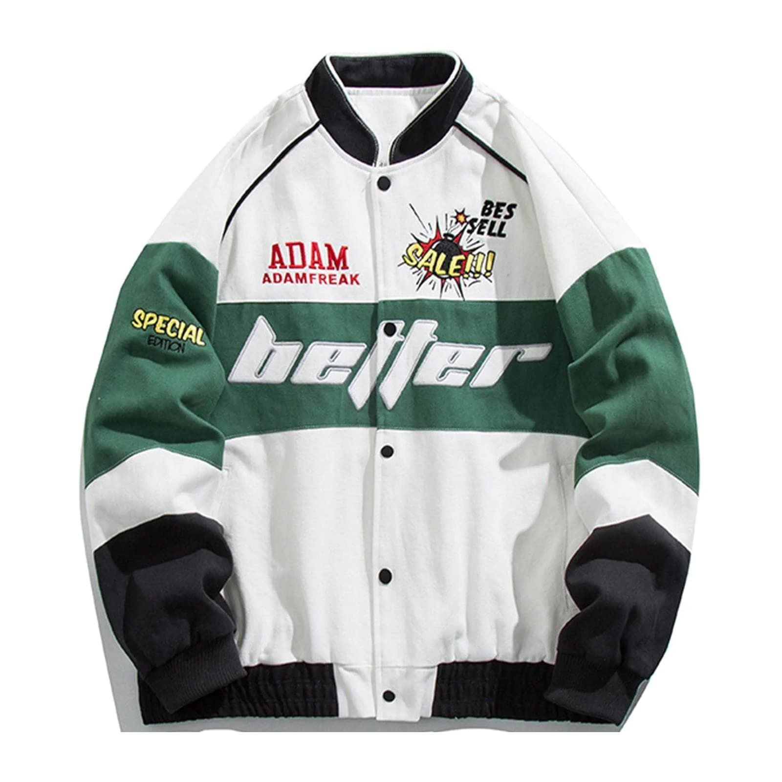 Custom High Quality Men's Jacket Bomber Coats Cotton Fur Varsity Baseball Jackets Streetwear with Pocket