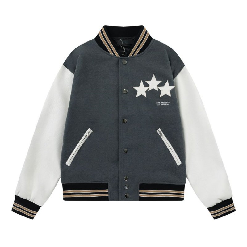 New Arrival High Quality Thick Winter Leather Coat StreetWear Embroidered Baseball Uniform Plus Size Men's Varsity Jacket