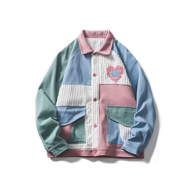 custom embroidery men winter running men's jacket