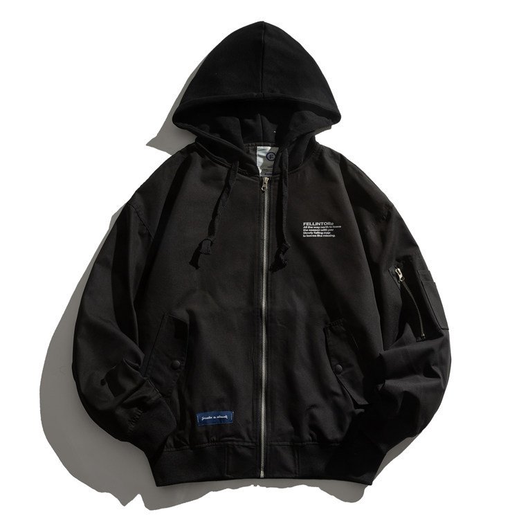 custom embroidery men winter running men's jacket