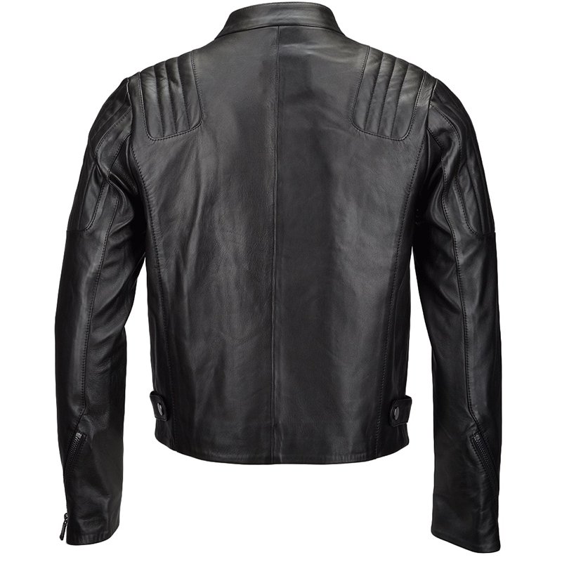 High Quality Faux Leather Jacket High Street Zip Pocket Jacket Men's Slim Fit Faux Jacket for Men