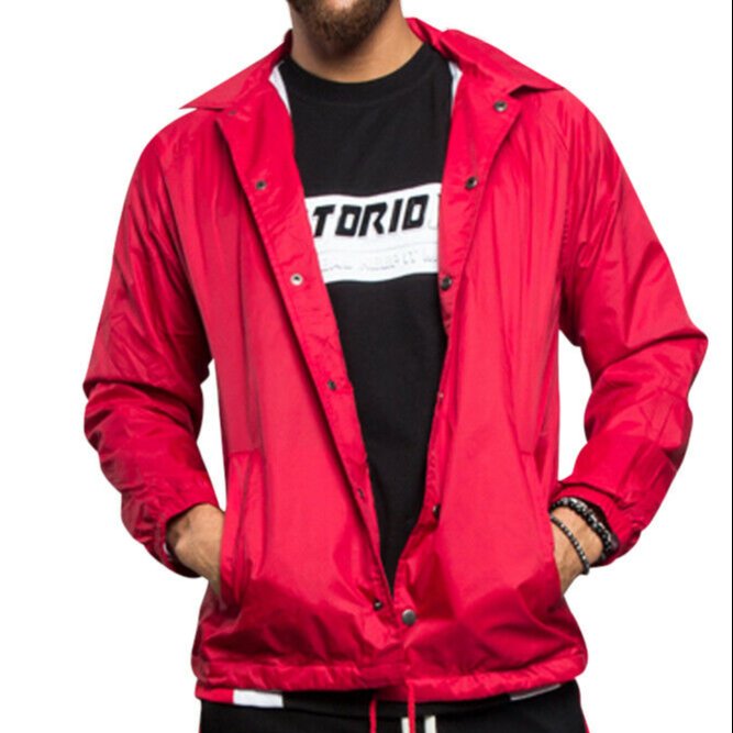 Nylon Polyester Coaches Men's Jackets Two Tone Men's Coaches Jackets Fashion Design Windbreaker Jackets