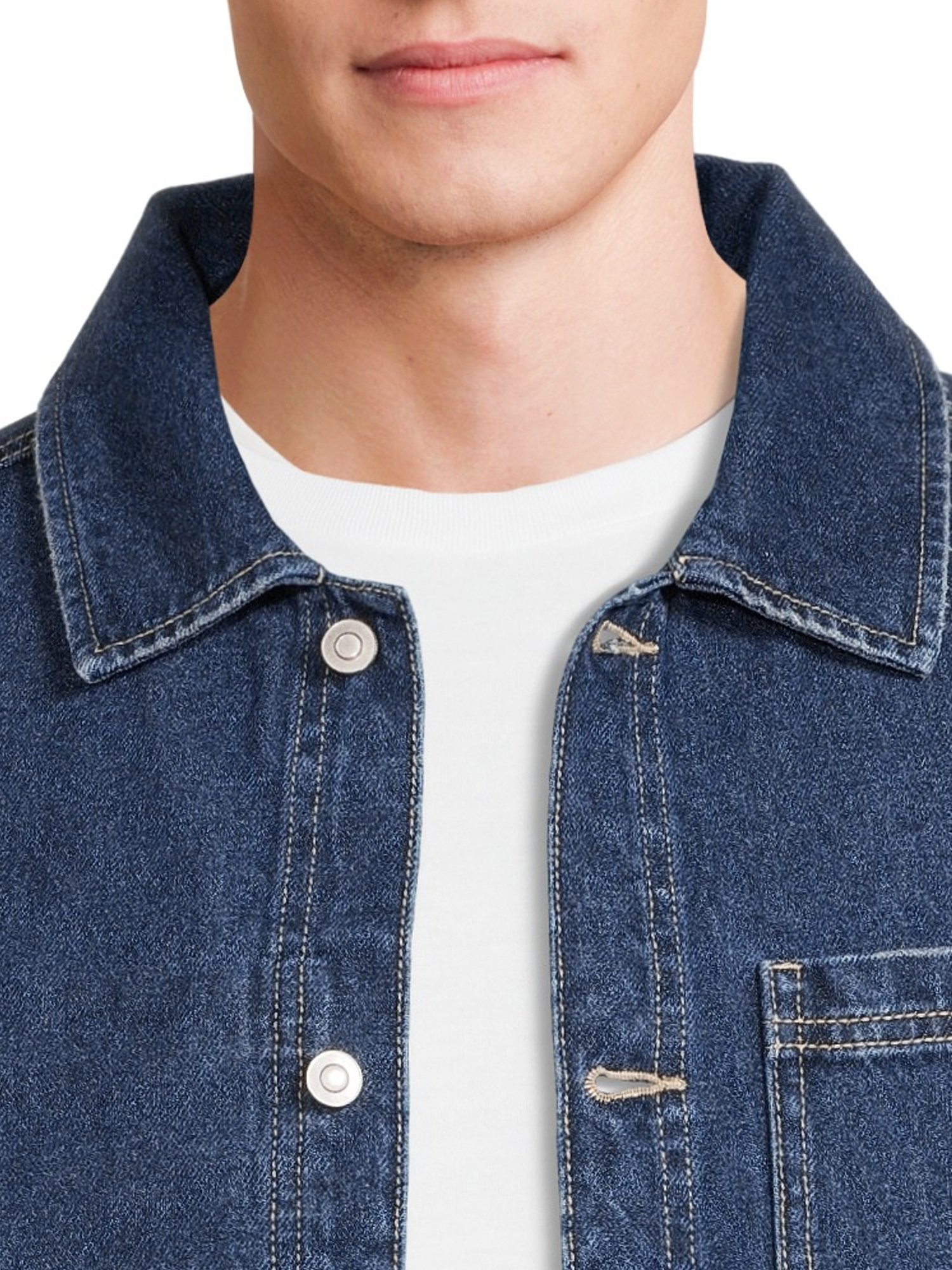 Men's Denim Chore Jacket Jean Denim Biker The Trucker Jacket Wholesale And Customize Denim Jacket