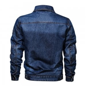 High Quality Autumn Casual Slim Denim Jacket Jean Jackets Plus Size Men's Jacket