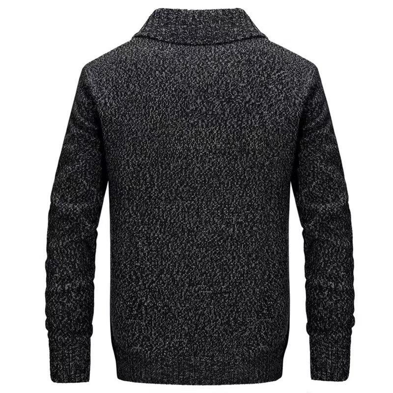 Men's Winter Wool Cardigan Sweater Double Breasted Cashmere Sweater Men Long Cardigan Men Pull Home Cardigan Standard Autumn