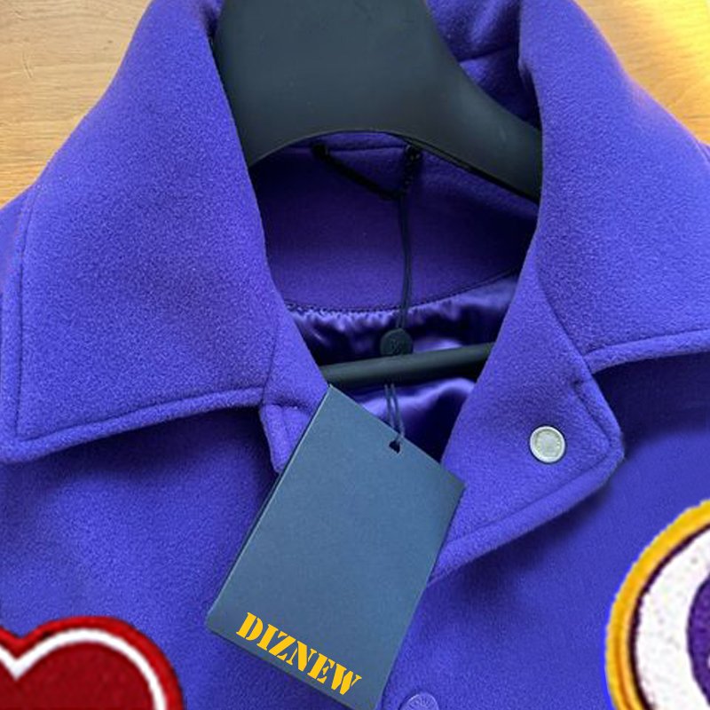 DIZNEW men's jacket Custom designer leather sleeves letterman jacket button cardigan varsity jacket MEN