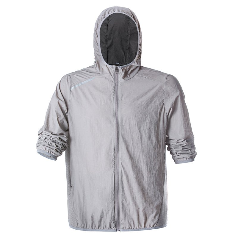 OEM Custom Logo Summer Windbreaker Jacket For Men Hooded Running Jacket Men's Outdoor Jackets