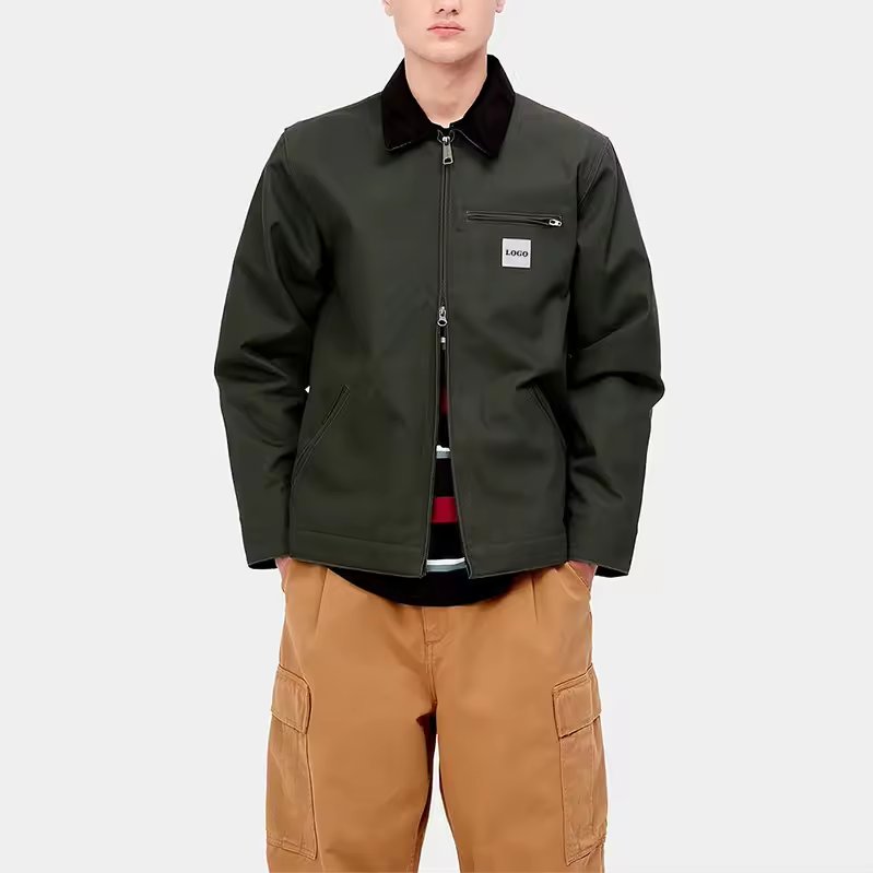 Custom Made Unisex Cotton Work Jackets Men's Jackets WHolesale Unisex Street Wear Cotton Work Jackets