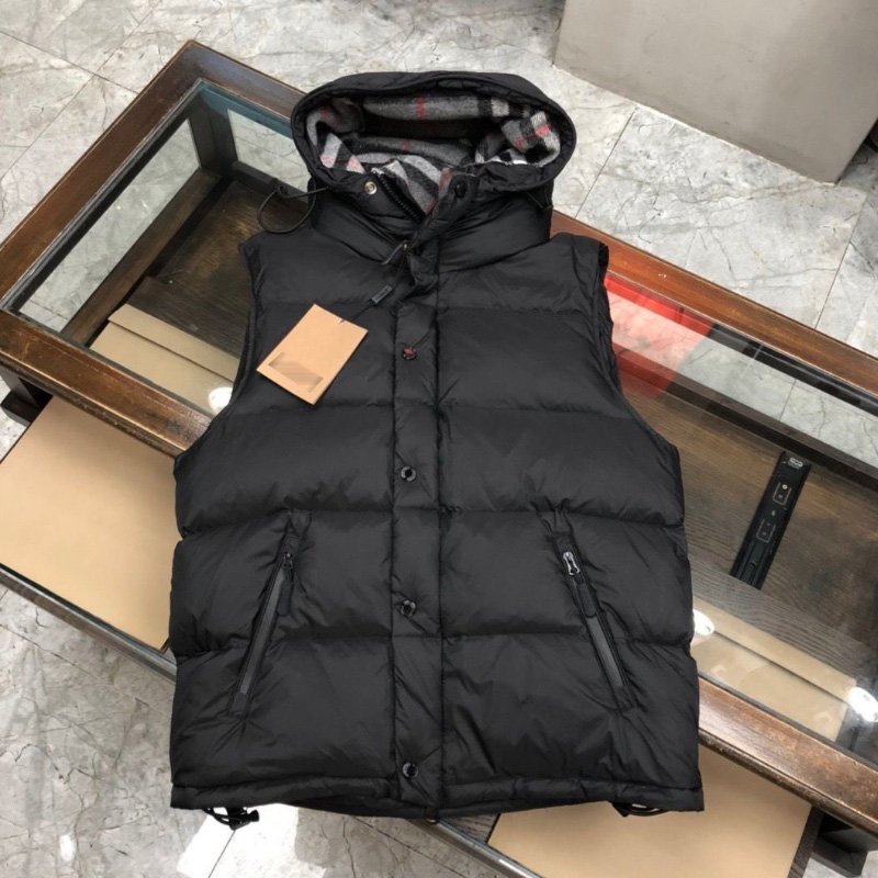Men's Winter Down Coat Hooded Down Jacket Detachable Sleeve Puffer Jacket