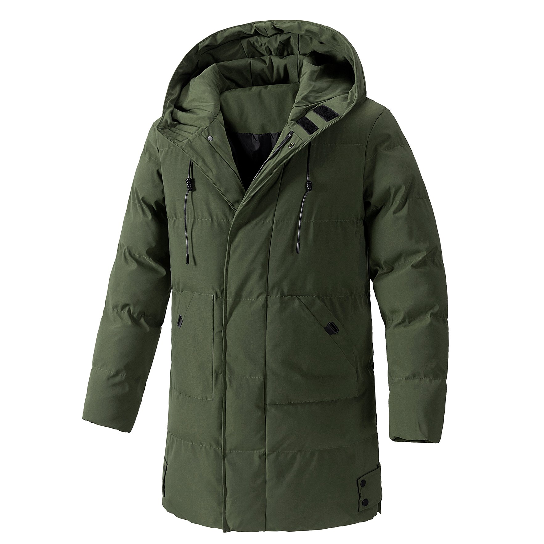 Men's Extra Long Parka Winter Coats Hooded Puffer Jacket Heavy Warm Water-resistant Outerwear Cold Weather men's jackets long