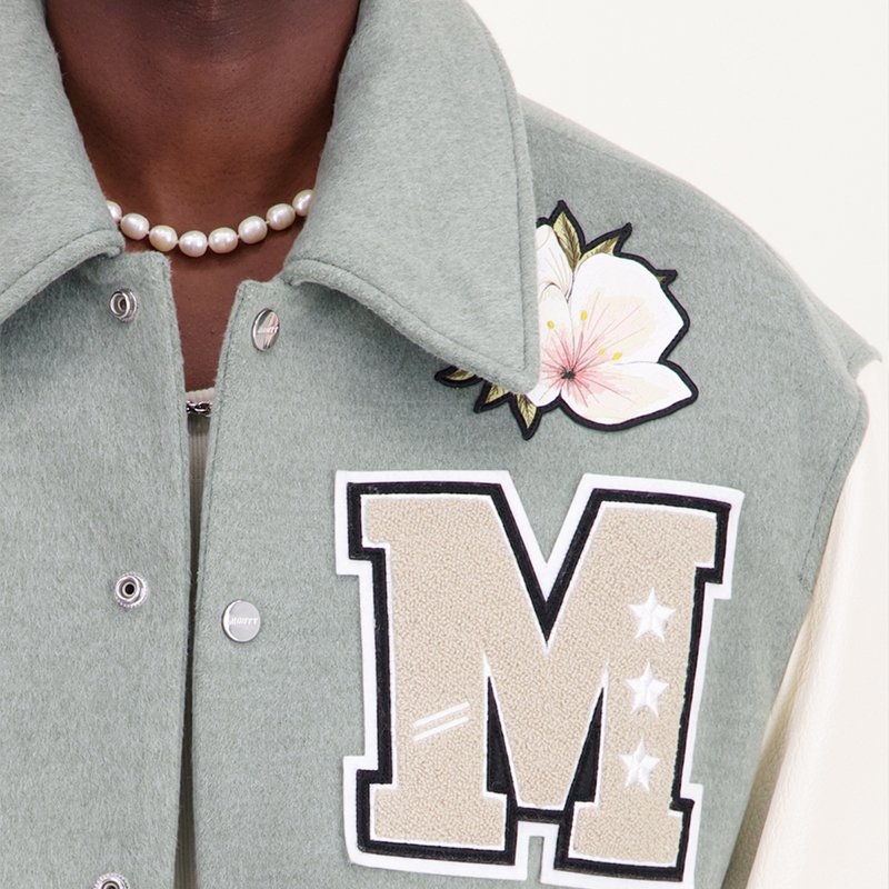 Custom Men's XL Oversized 100% Wool Baseball Jacket High Winter Casual Varsity Bomber Embroidered Print Wholesale Puffer Work
