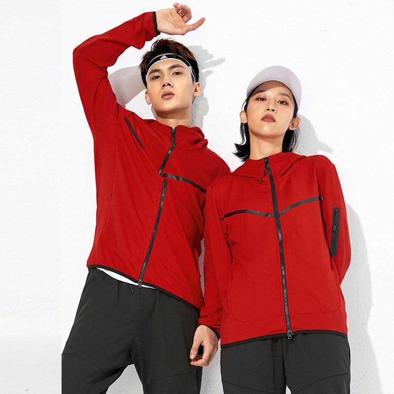 Custom Logo Long Sleeve Sports Running Workout Graphic Quick Dry Jacket Two Piece Zipper Sweatsuit Men Tracksuit Set