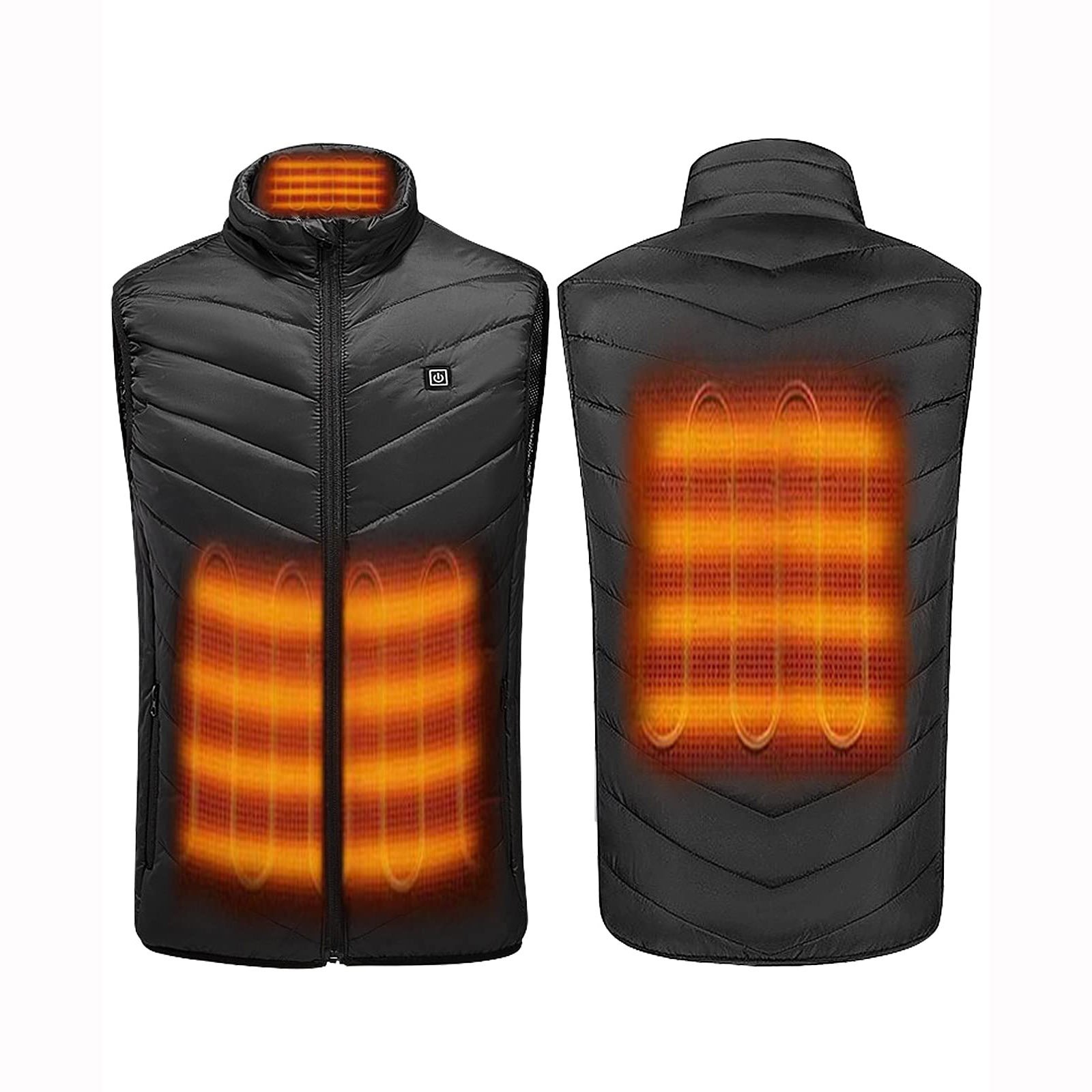Custom USB Waterproof Body Warm usb Electric Battery Heated Vest Men's Heating Gilet For Winter