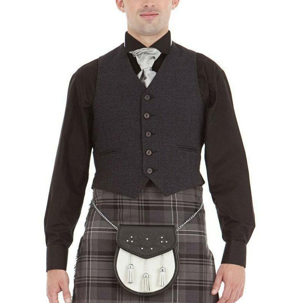 Wholesale price OEM Top quality Society Men's Scottish Kilt Wholesale Traditional Style Tweed Argyle Kilt Jacket