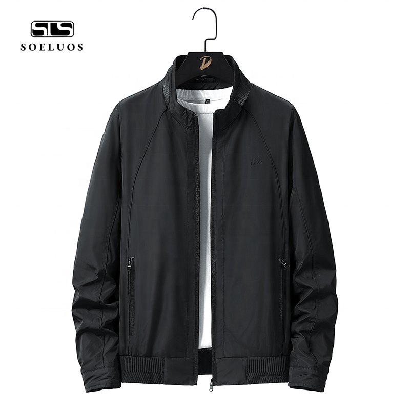 Fashion Street Wear mens jackets spring autumn casual coats solid color Zipper men's jackets