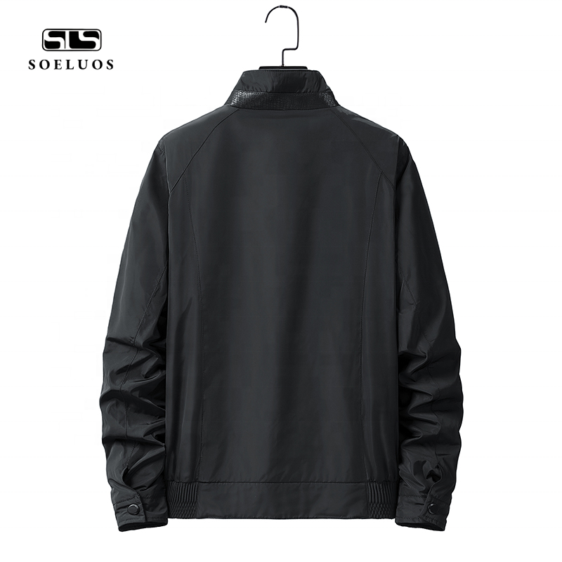 Fashion Street Wear mens jackets spring autumn casual coats solid color Zipper men's jackets