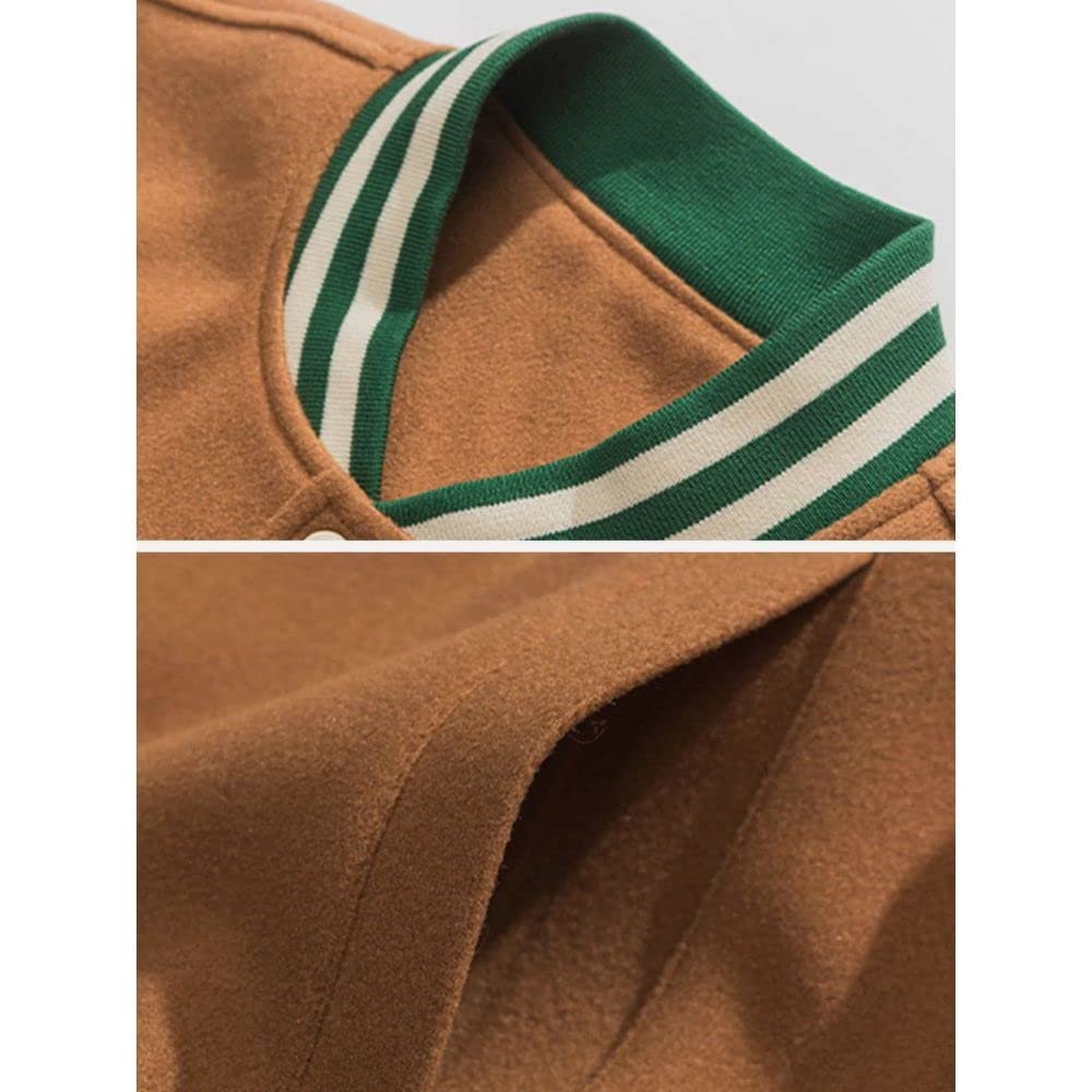 Manufacturer Custom Letterman Plus Size Varsity Jacket Screen Print High Quality Baseball Sleeve Leather Men'S Jackets Coat