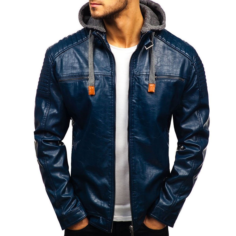 Wholesaler Fashion Wear Leather Jacket Men Genuine Leather jacket With Zipper