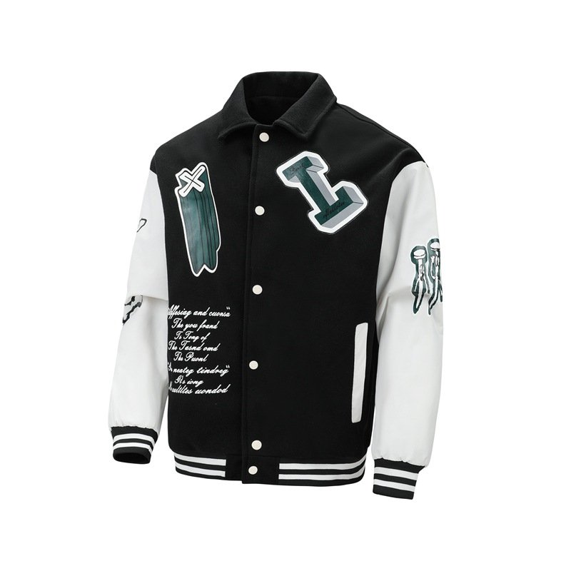 Wholesale Bomber Jacket Men's Casual High Quality Stretch Wool Hip Hop Unisex Windbreaker Jacket