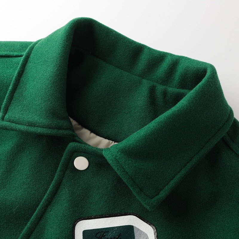 Wholesale Bomber Jacket Men's Casual High Quality Stretch Wool Hip Hop Unisex Windbreaker Jacket