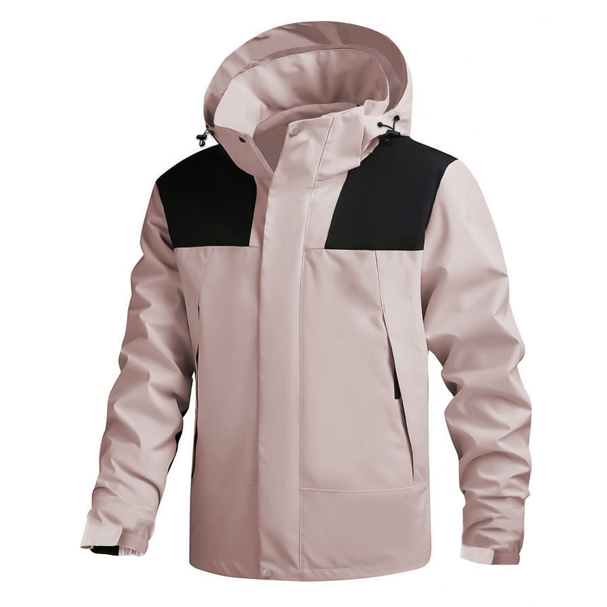 Mens Waterproof Hooded Rain Jacket Outdoor running jacket men's Raincoat Shell Jacket for Hiking Travel Cycling Windbreaker