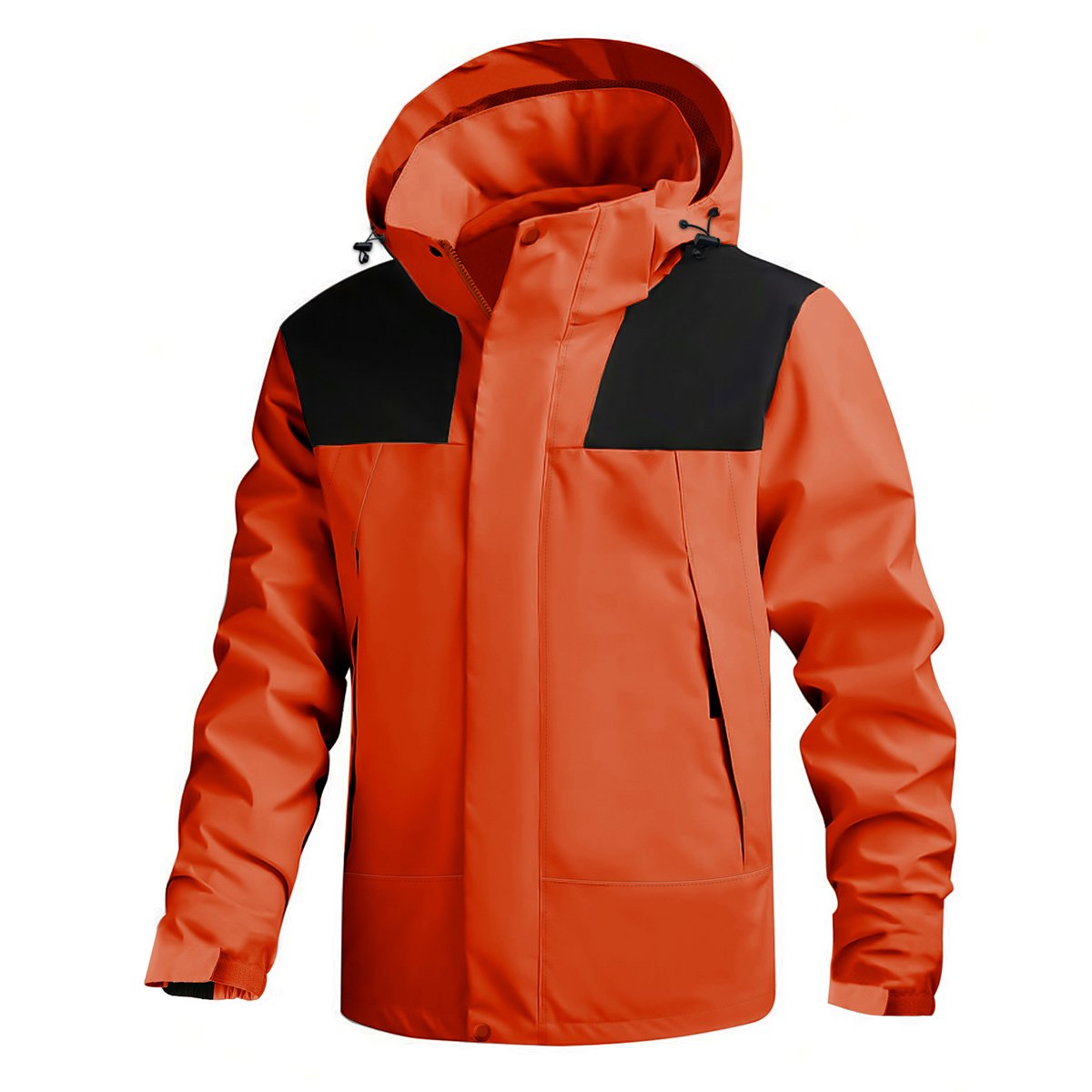 Mens Waterproof Hooded Rain Jacket Outdoor running jacket men's Raincoat Shell Jacket for Hiking Travel Cycling Windbreaker