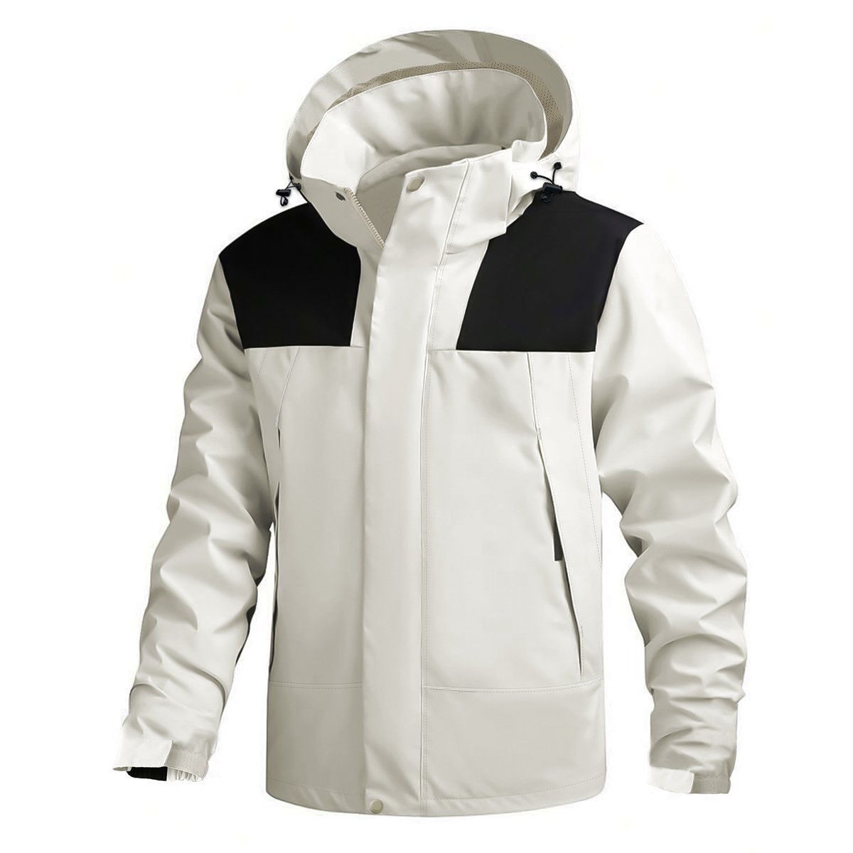 Mens Waterproof Hooded Rain Jacket Outdoor running jacket men's Raincoat Shell Jacket for Hiking Travel Cycling Windbreaker