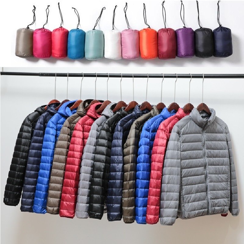 Wholesale Outdoor Light Warm Bubble Puff Duck Feather Custom Logo Plus Size Men'S Coats Down Jacket Winter Puffer Jacket Men