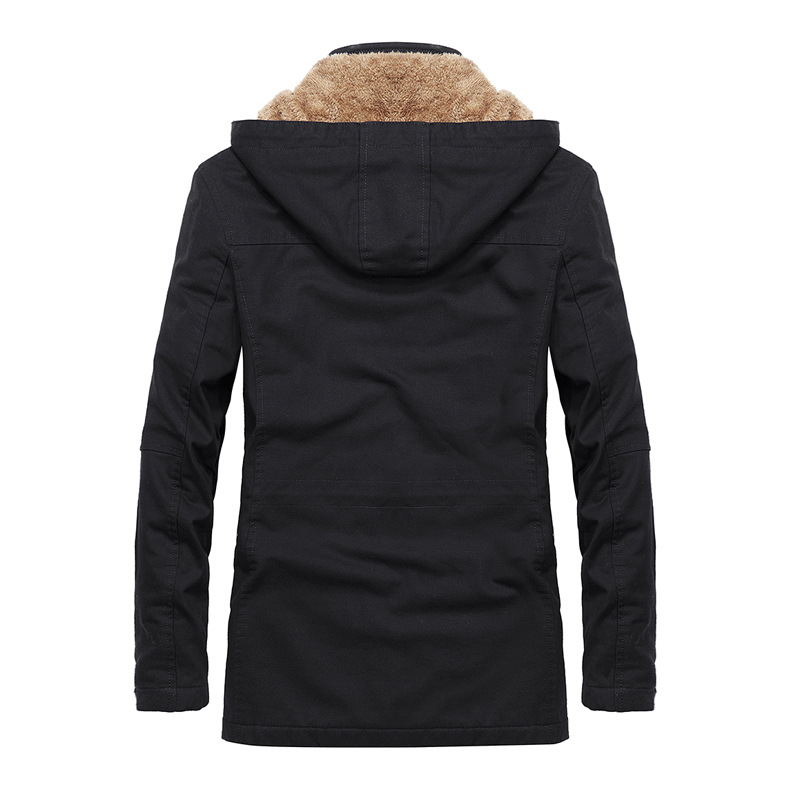 Men's Jackets Outerwear New Winter Jacket Men Thicken Warm Fur Hooded Parka Coat Fleece Overcoats Size M~5xl Thick Warm Jacket