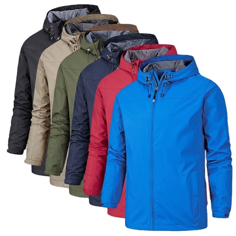 Tracksuit Jacket Vintage Retro Waterproof Utility Beach Jacket ,custom Windbreaker 2023 Hot Selling Custom Men's Polyester Stand