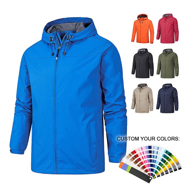 Tracksuit Jacket Vintage Retro Waterproof Utility Beach Jacket ,custom Windbreaker 2023 Hot Selling Custom Men's Polyester Stand