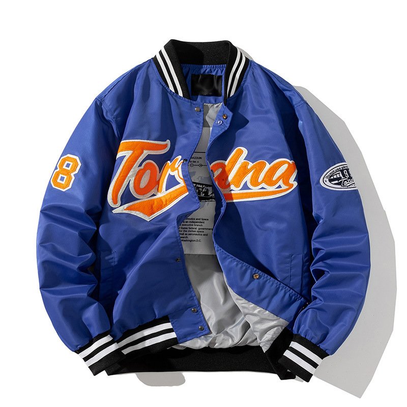 OEM Custom Colorful Long Sleeve Patch Chenille Embroidery Streetwear Letterman Varsity Jacket For Men men's jackets