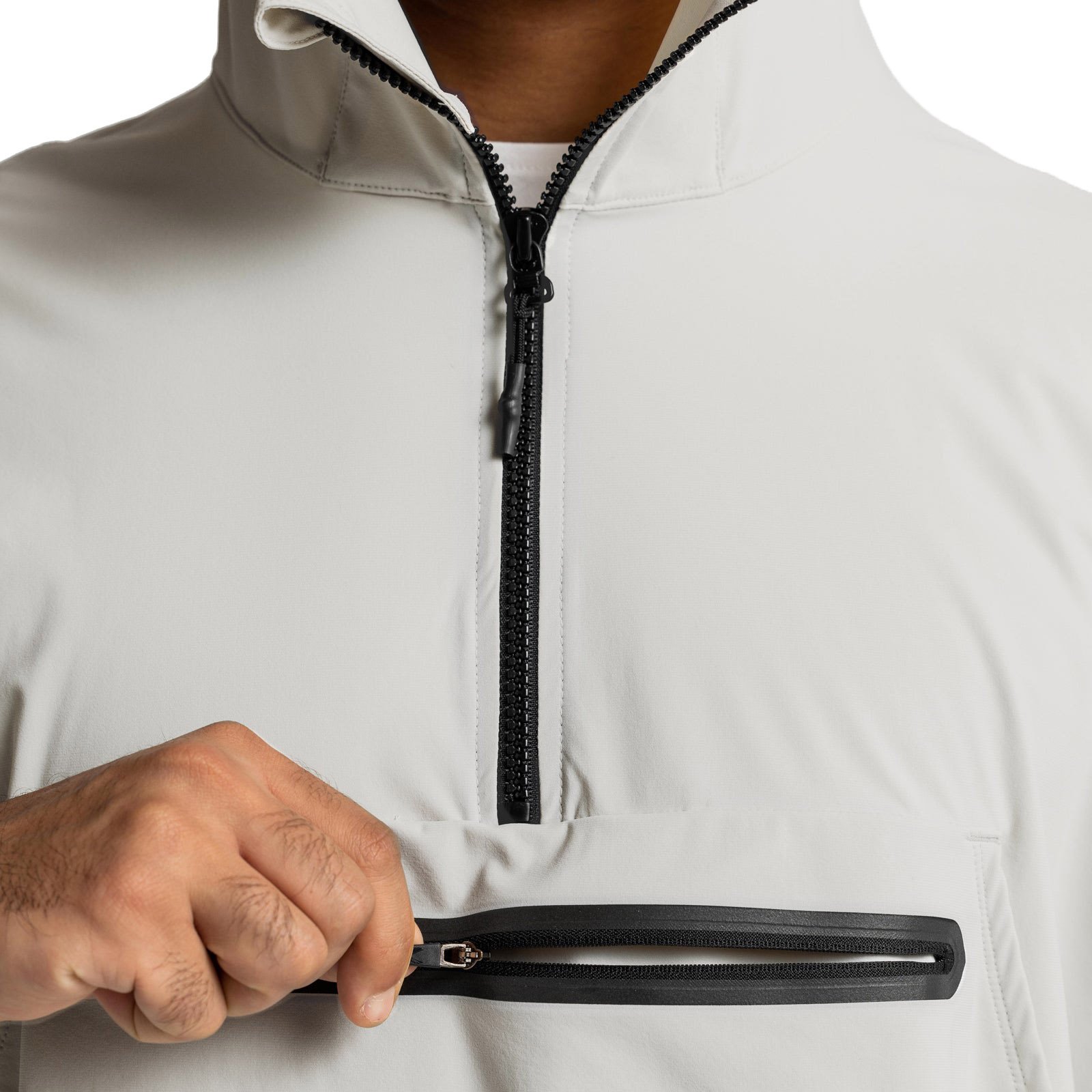Decheng Custom Nylon Plain Windbreaker Jackets Mens Fall Clothing Branded Vintage Pullover Waterproof Windproof For Men