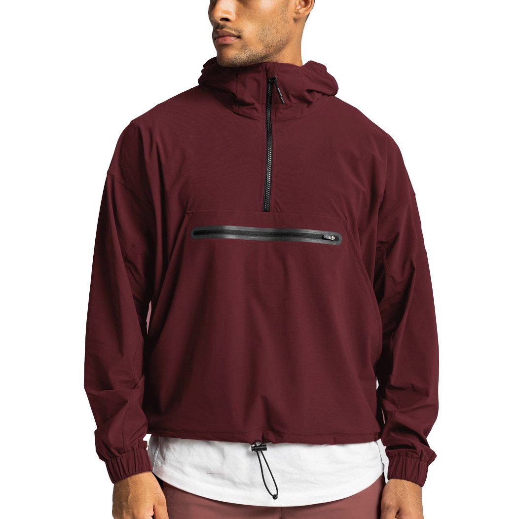 Decheng Custom Nylon Plain Windbreaker Jackets Mens Fall Clothing Branded Vintage Pullover Waterproof Windproof For Men