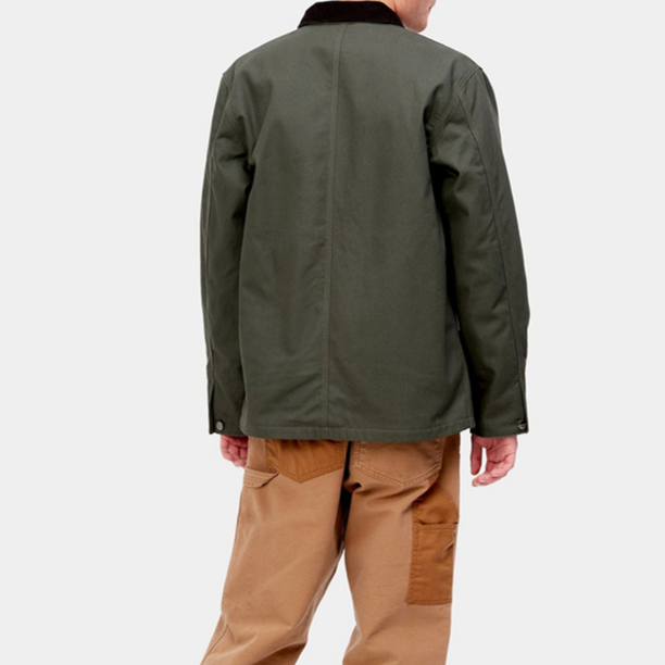 Man Cotton Canvas Overalls Custom Denim Collars Jacketed Workwear Collar Collarless Twill Men Casual Zipper Jacket Woven Regular