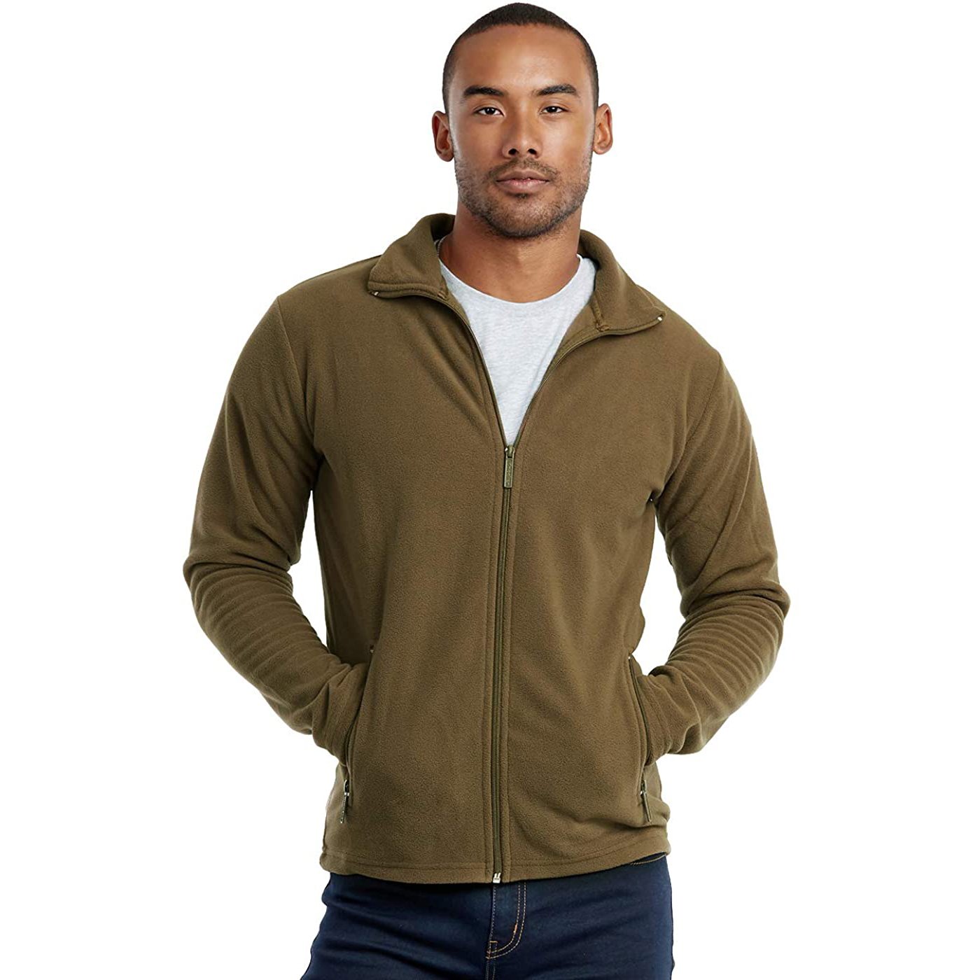 High Premium Quality Men's Microfleece Polar Coral fleece Jacket, Custom Full Zip Up Heavy Winter Jacket