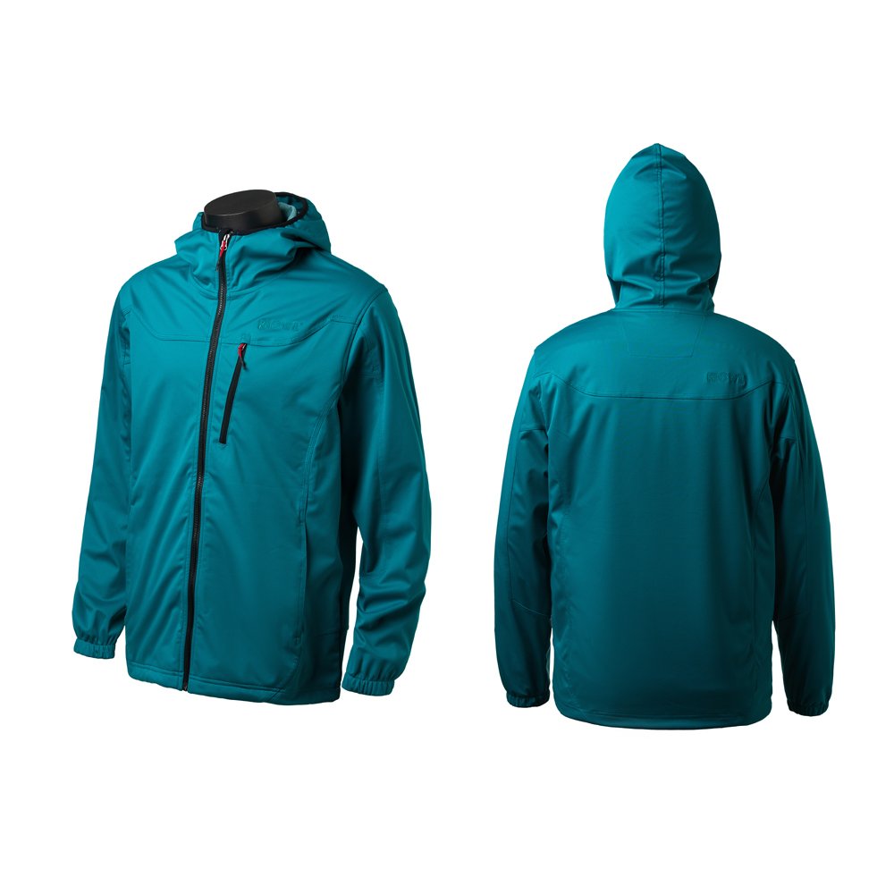 Windproof Spring Autumn Casual Zip Up Hoodie Fashion Turquoise Knitted Men's Jacket for Outdoor Running Streetwear