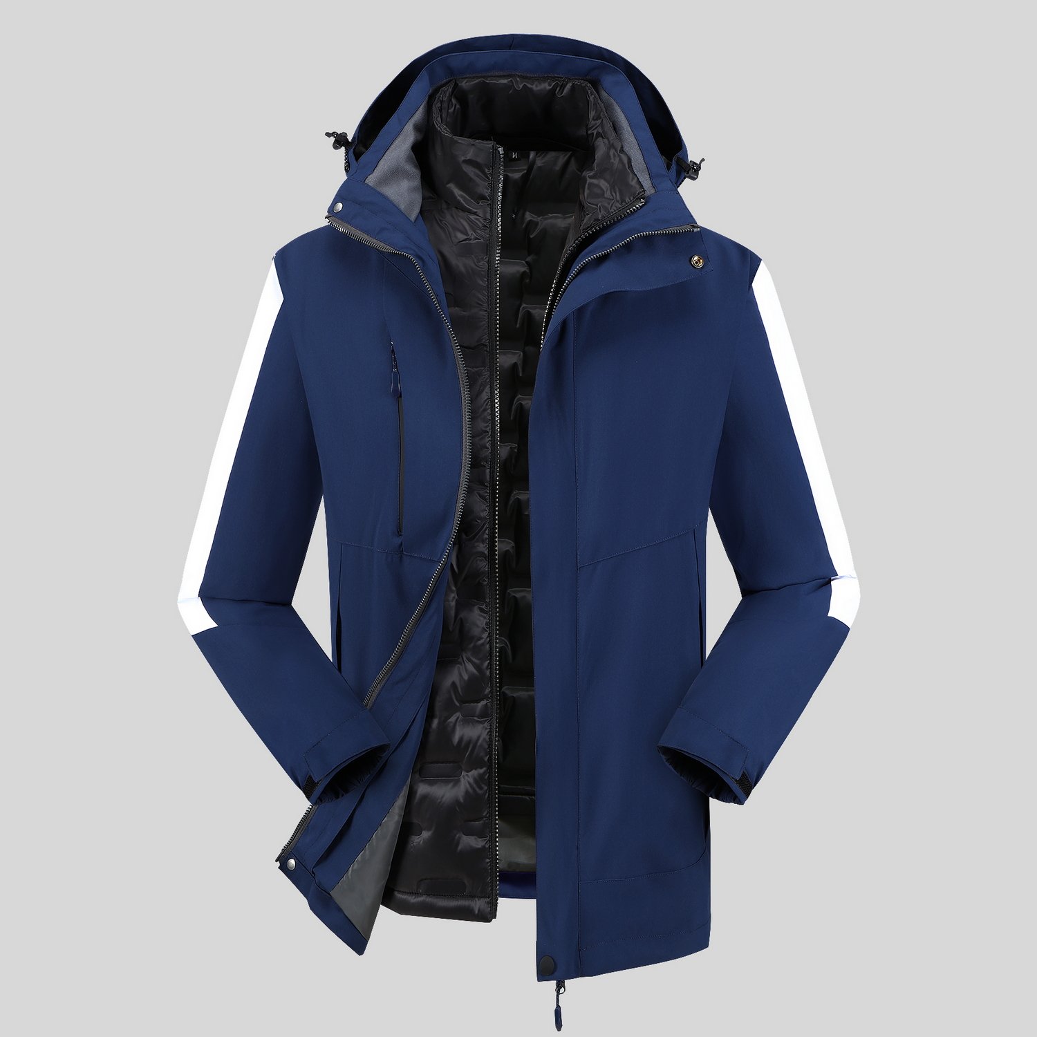 Custom Windbreaker parka Full Zip Up Mens Outdoor Sports Hooded Long Sleeve Waterproof Windbreaker outdoor Jackets