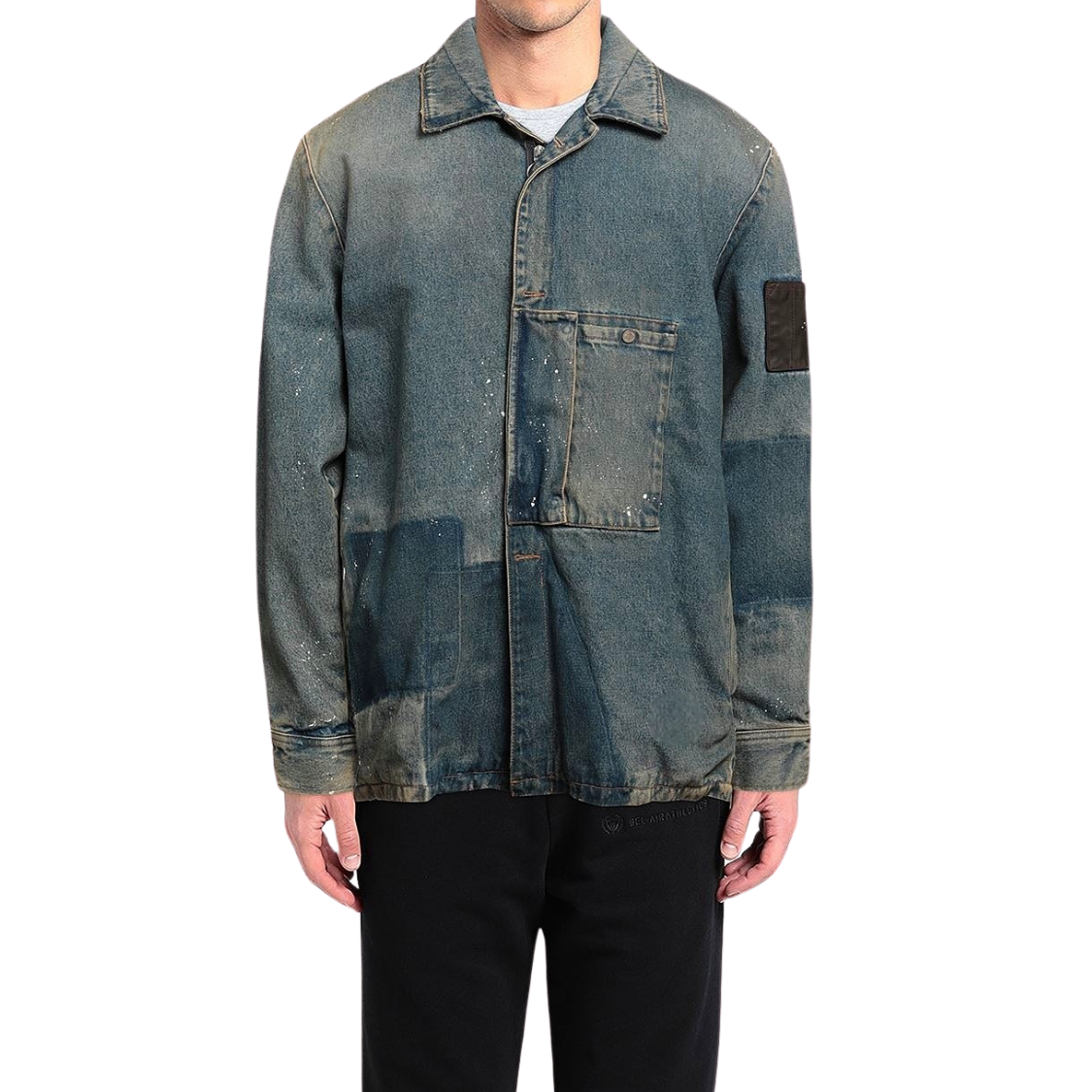 SENSE Custom Vintage Distressed Patchwork Jacket Men's Work Jacket