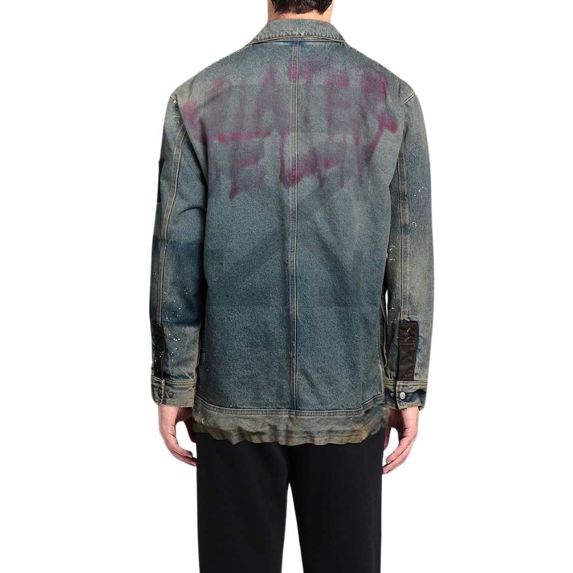 SENSE Custom Vintage Distressed Patchwork Jacket Men's Work Jacket