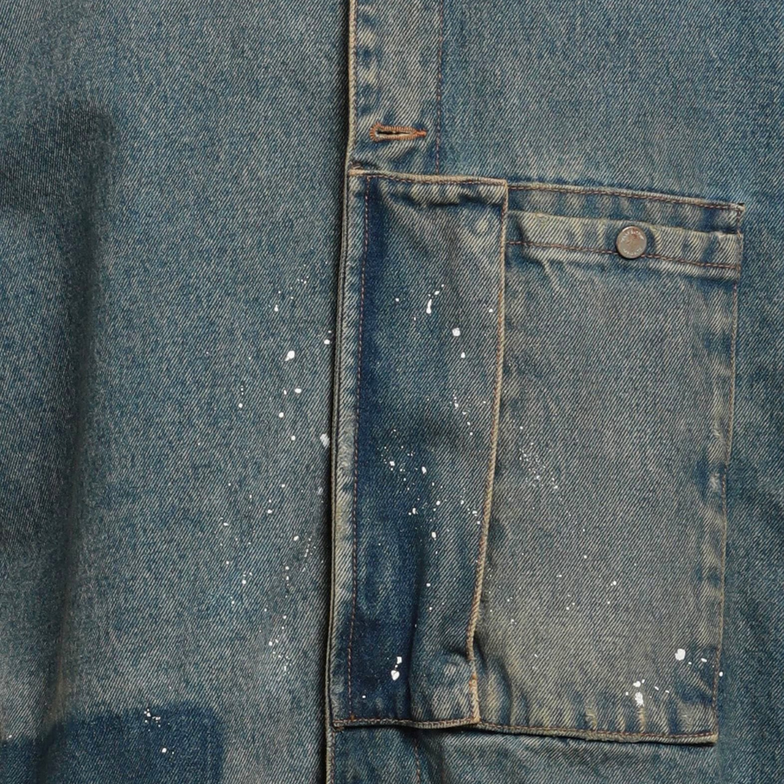 SENSE Custom Vintage Distressed Patchwork Jacket Men's Work Jacket