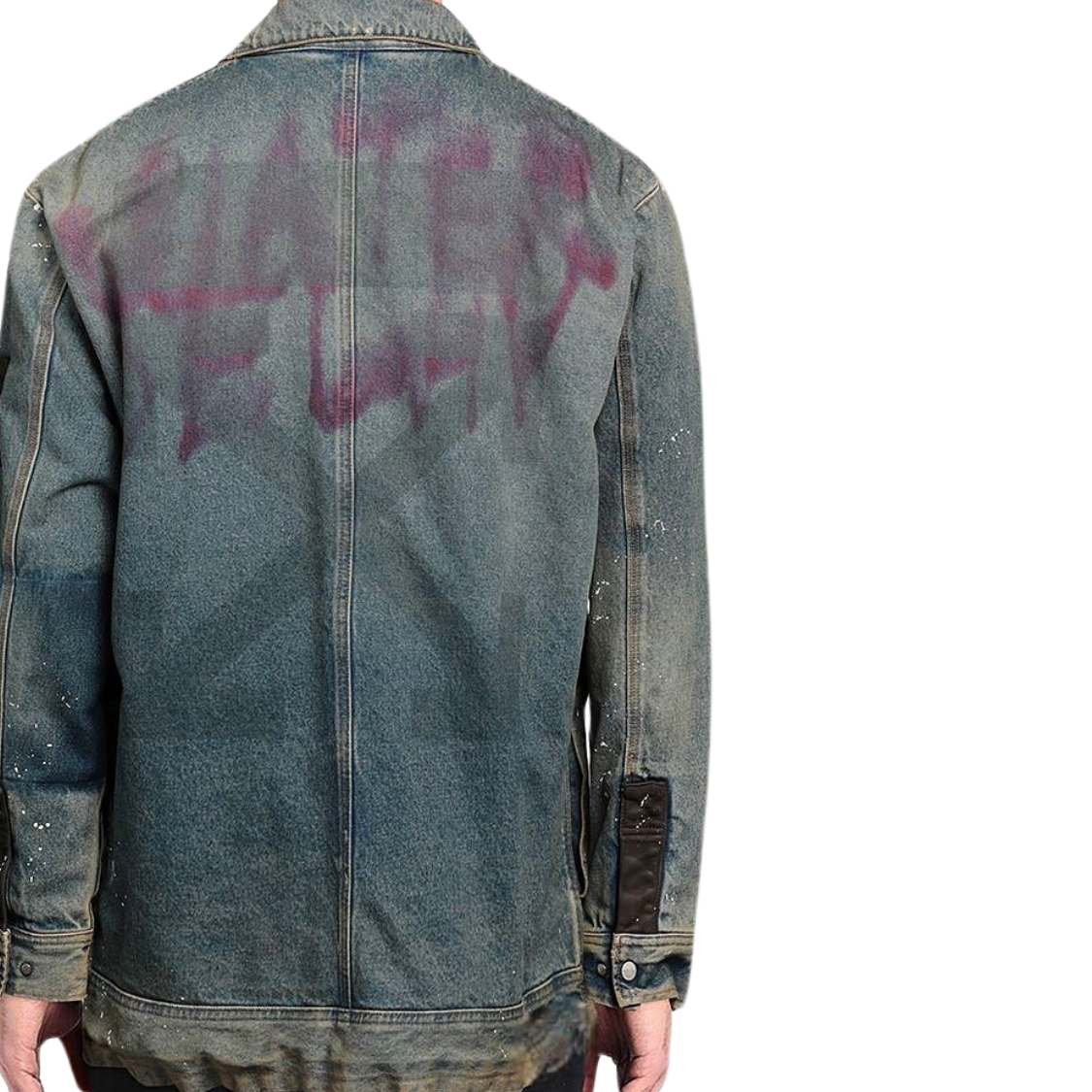 SENSE Custom Vintage Distressed Patchwork Jacket Men's Work Jacket