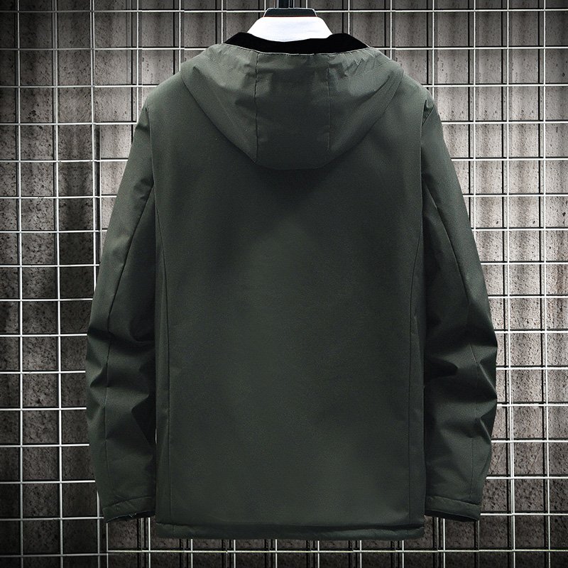 ANSZKTN Spring and Autumn new men's fashion trend coat hooded top cargo jacket
