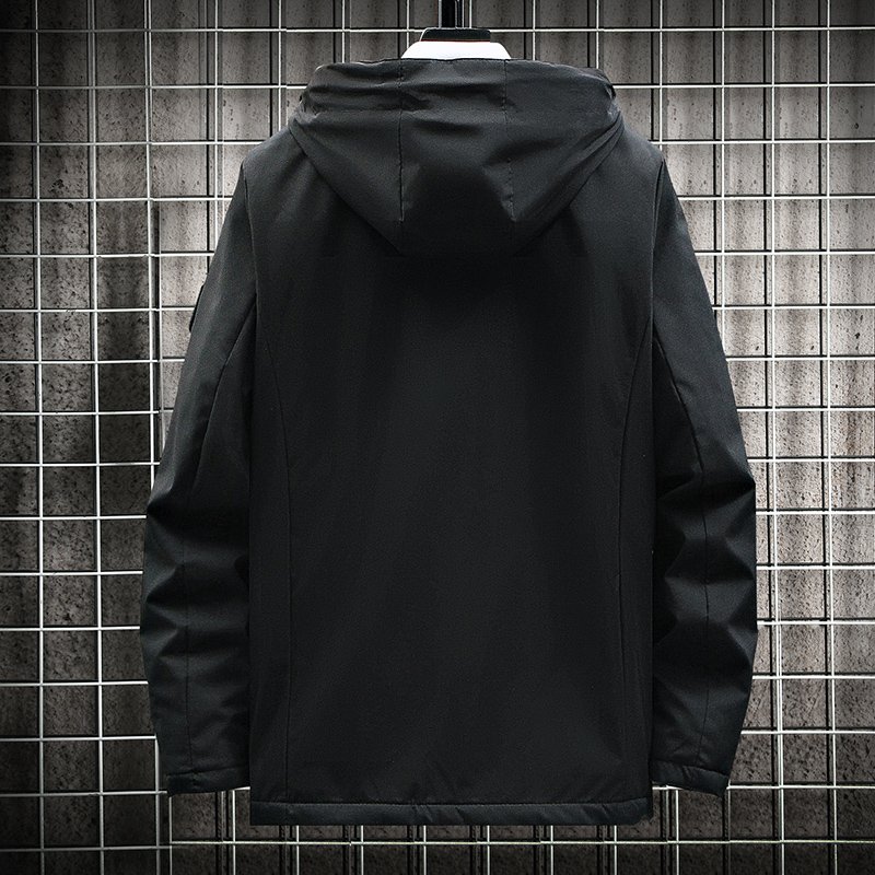 ANSZKTN Spring and Autumn new men's fashion trend coat hooded top cargo jacket