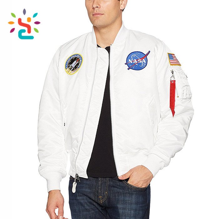 Wholesale Fashion Men's Jackets Embroidery Bomber Jacket Lightweight Windproof Bomber Jacket