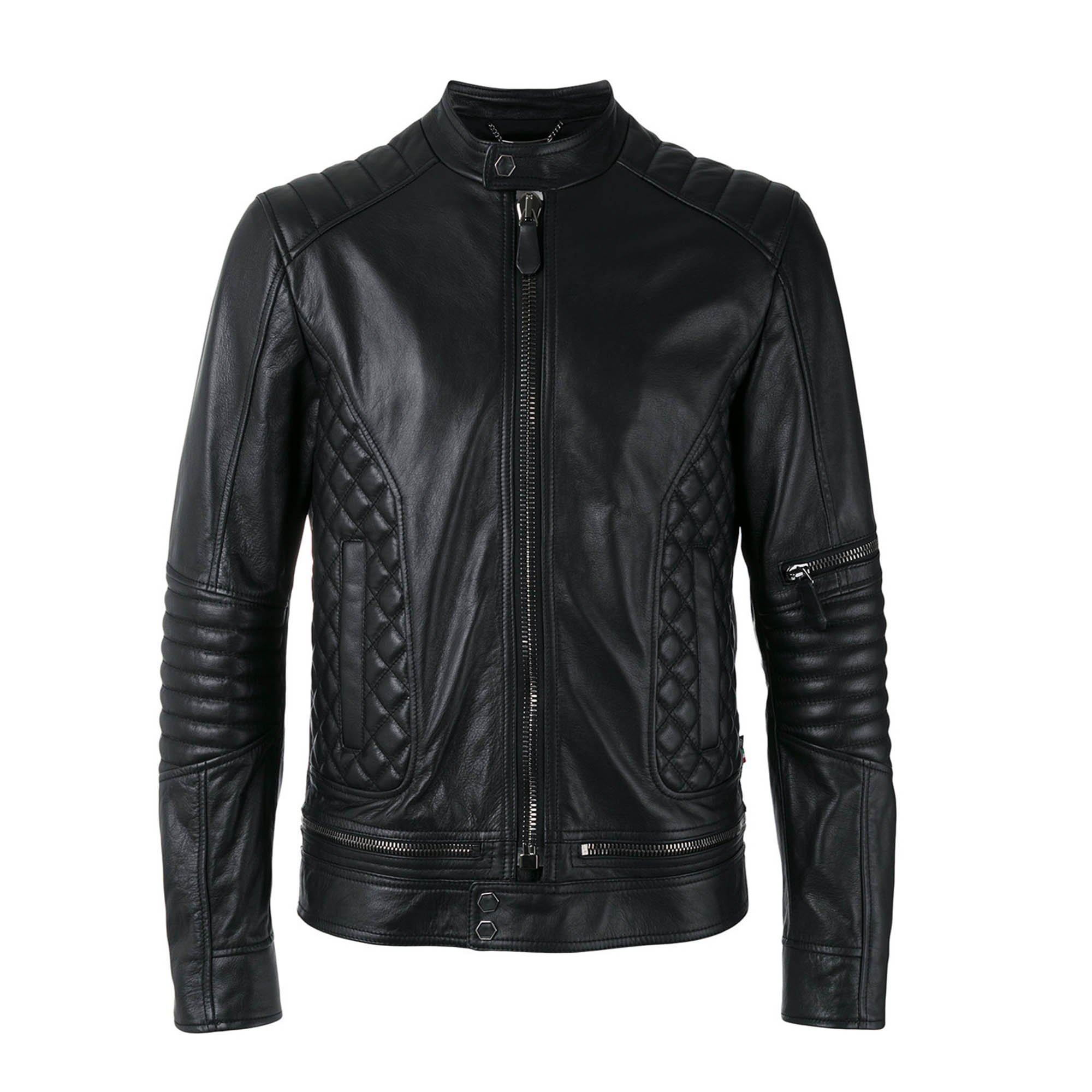 Men's Sheep Leather Fashion Puffer Jacket in Warm Brown Plus Size Coat with Custom Private Label Logo Design Plain Technique